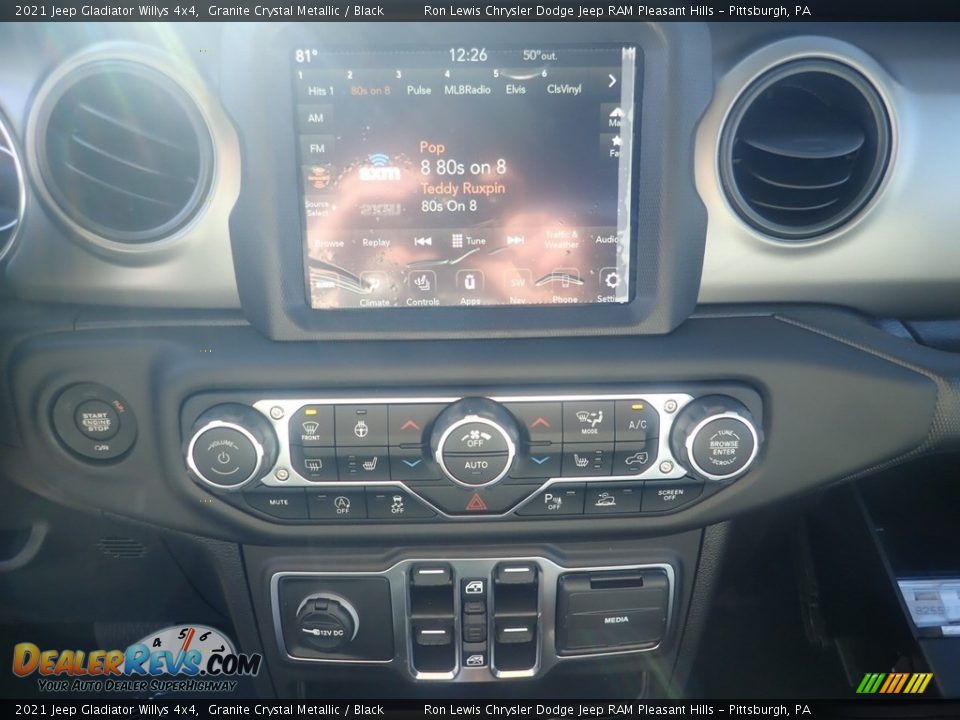 2021 Jeep Gladiator Willys 4x4 Granite Crystal Metallic / Black Photo #17