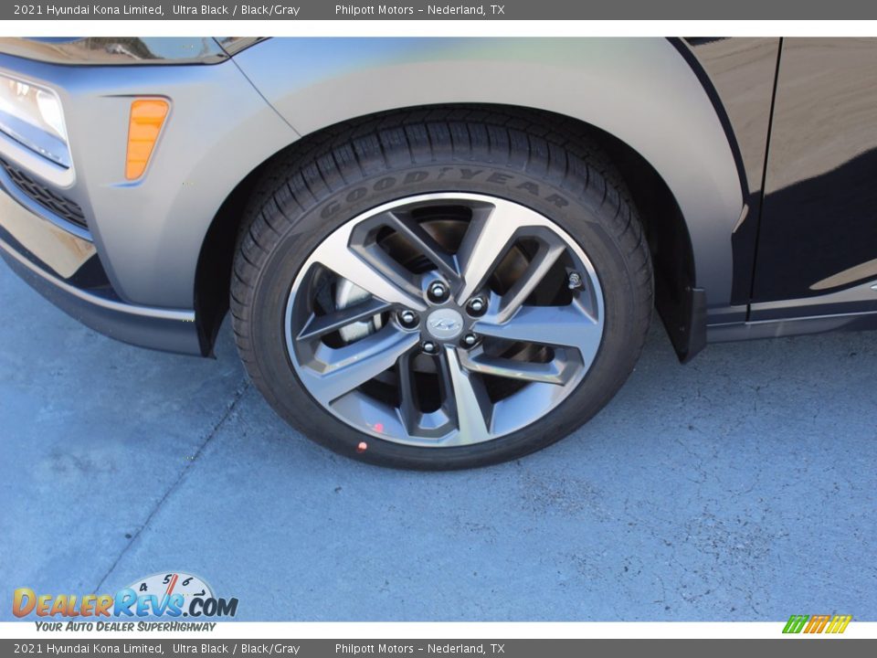 2021 Hyundai Kona Limited Ultra Black / Black/Gray Photo #5