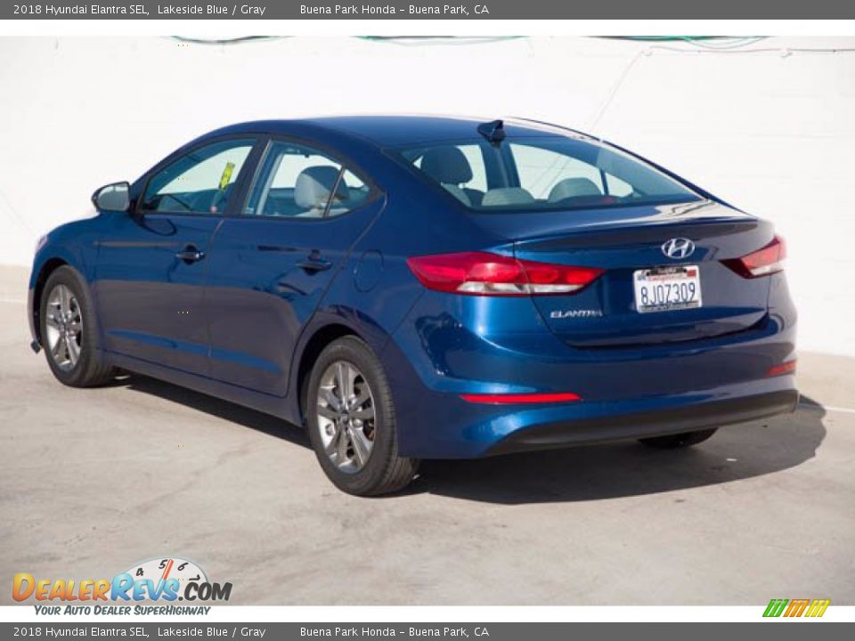 2018 Hyundai Elantra SEL Lakeside Blue / Gray Photo #2