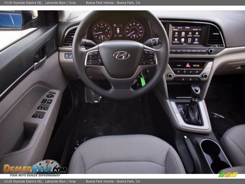 2018 Hyundai Elantra SEL Lakeside Blue / Gray Photo #5