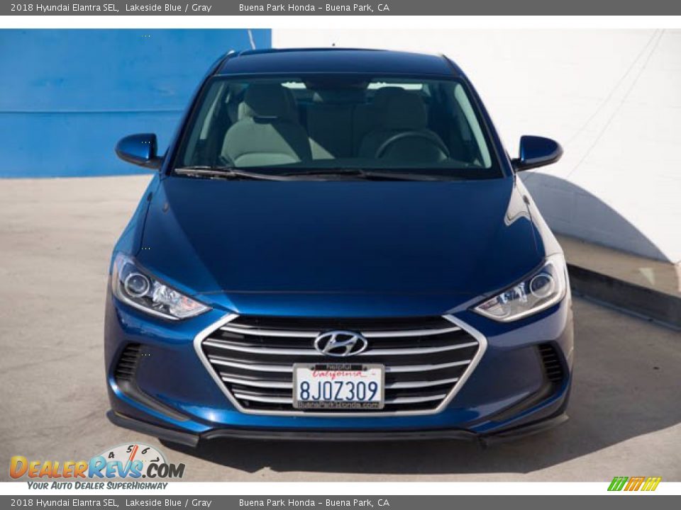 2018 Hyundai Elantra SEL Lakeside Blue / Gray Photo #7