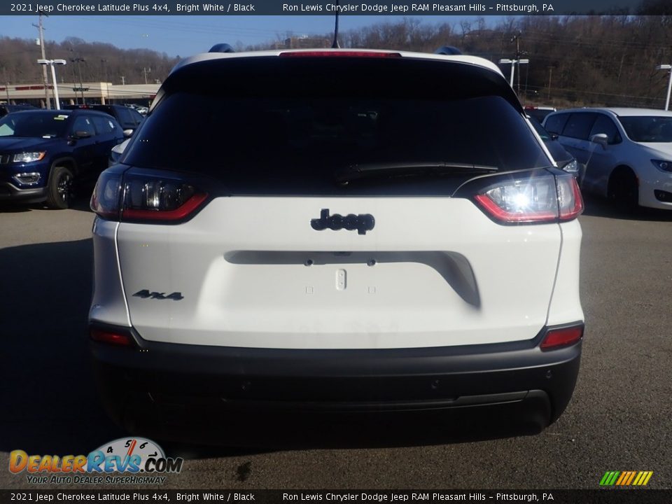 2021 Jeep Cherokee Latitude Plus 4x4 Bright White / Black Photo #10