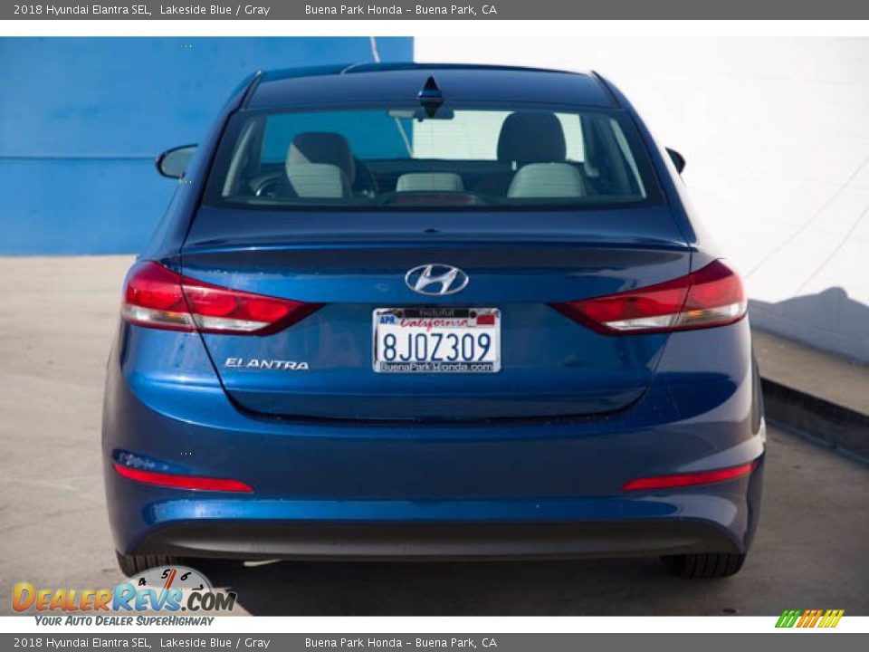 2018 Hyundai Elantra SEL Lakeside Blue / Gray Photo #11