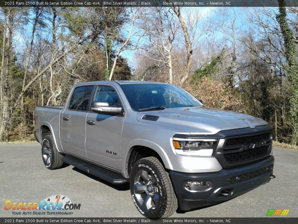 2021 Ram 1500 Built to Serve Edition Crew Cab 4x4 Billet Silver Metallic / Black Photo #4