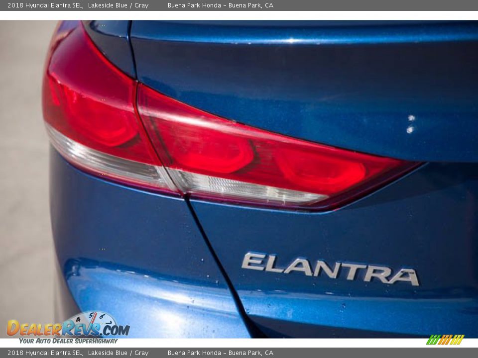 2018 Hyundai Elantra SEL Lakeside Blue / Gray Photo #12