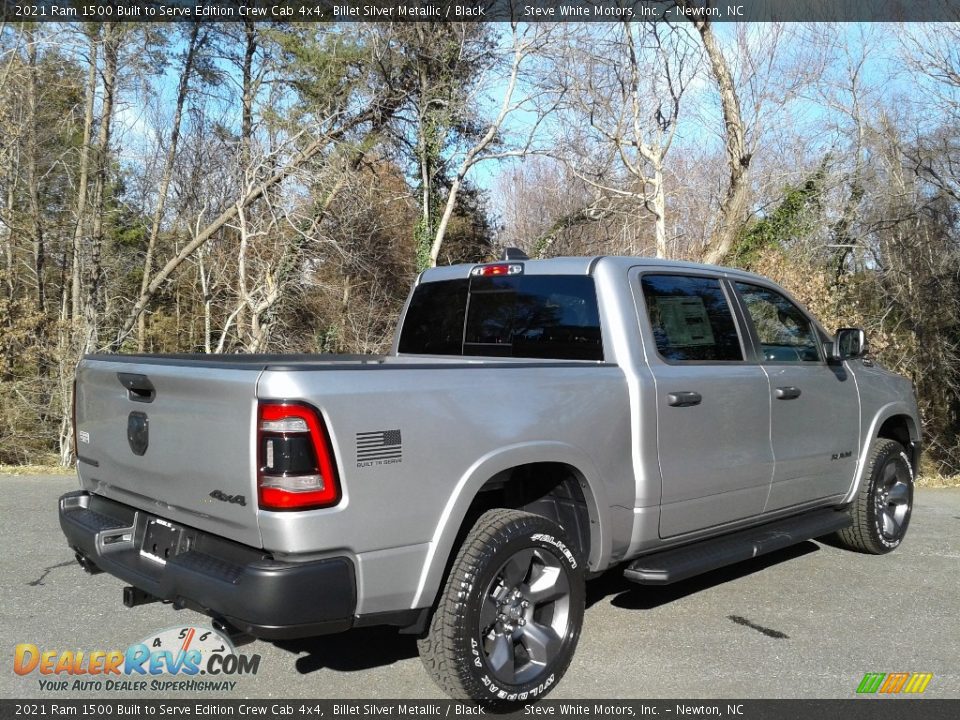 2021 Ram 1500 Built to Serve Edition Crew Cab 4x4 Billet Silver Metallic / Black Photo #6