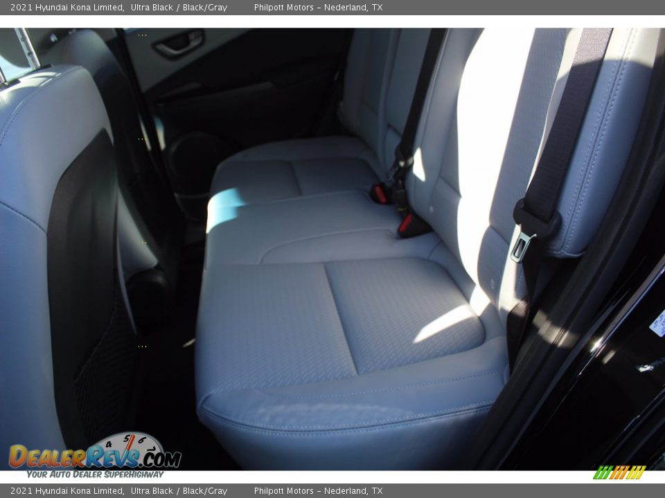 2021 Hyundai Kona Limited Ultra Black / Black/Gray Photo #20