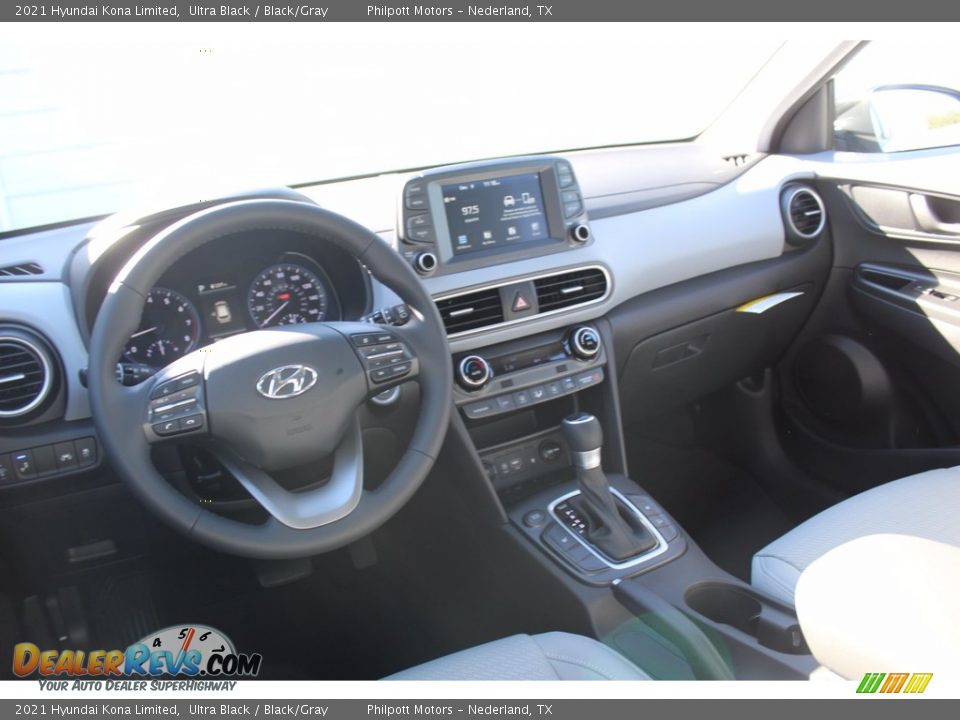 2021 Hyundai Kona Limited Ultra Black / Black/Gray Photo #21