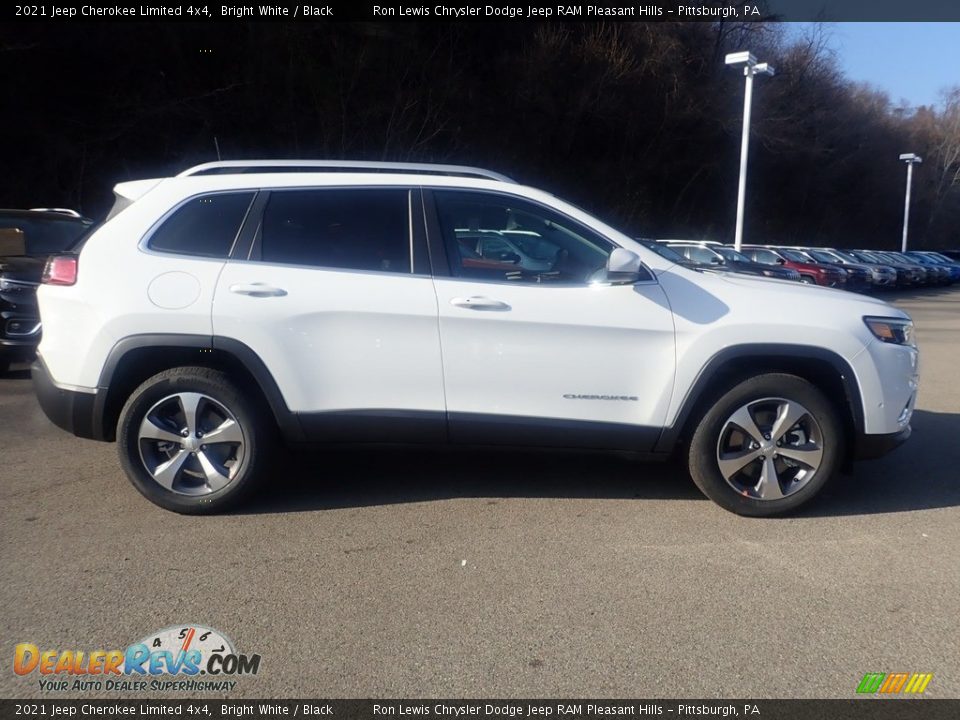 2021 Jeep Cherokee Limited 4x4 Bright White / Black Photo #4