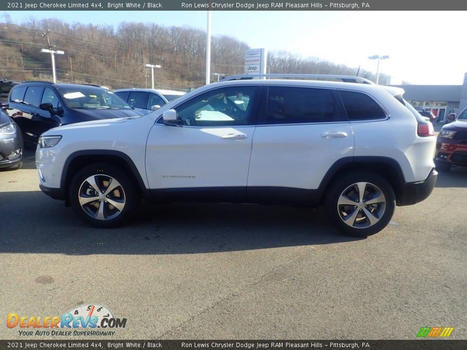 2021 Jeep Cherokee Limited 4x4 Bright White / Black Photo #7