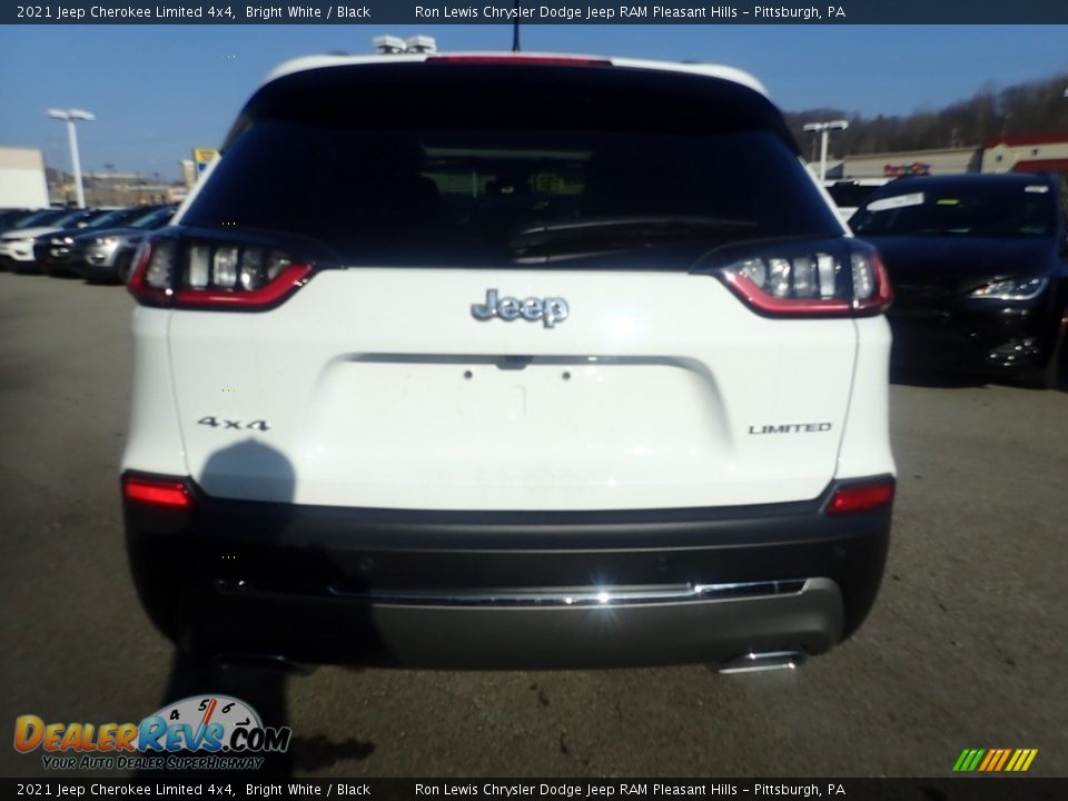 2021 Jeep Cherokee Limited 4x4 Bright White / Black Photo #10