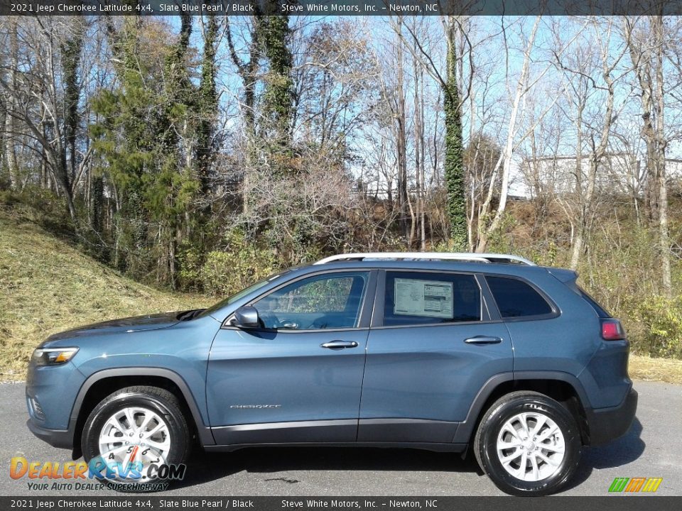 2021 Jeep Cherokee Latitude 4x4 Slate Blue Pearl / Black Photo #1