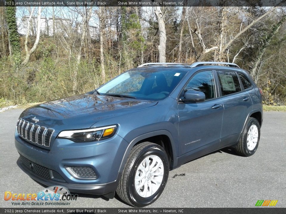 2021 Jeep Cherokee Latitude 4x4 Slate Blue Pearl / Black Photo #2