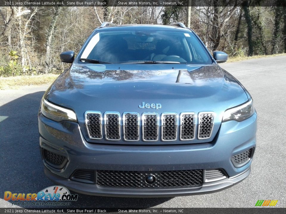 2021 Jeep Cherokee Latitude 4x4 Slate Blue Pearl / Black Photo #3