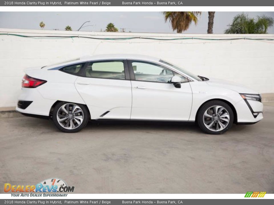 2018 Honda Clarity Plug In Hybrid Platinum White Pearl / Beige Photo #12