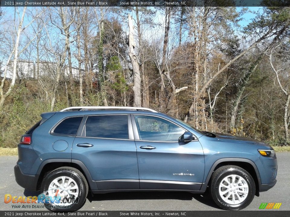 2021 Jeep Cherokee Latitude 4x4 Slate Blue Pearl / Black Photo #5