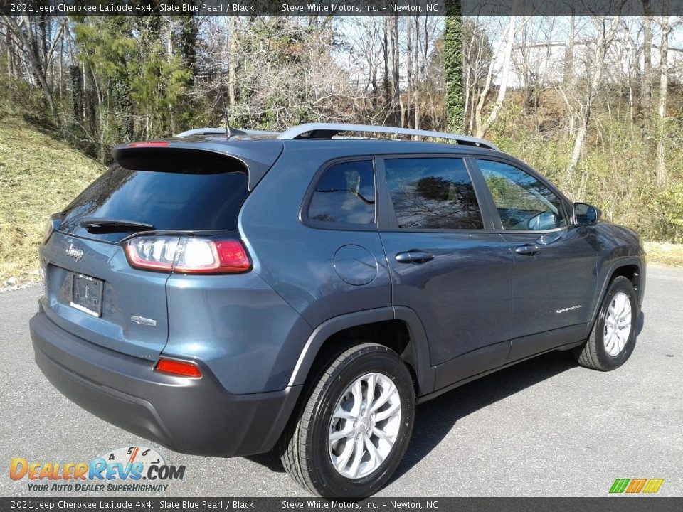 2021 Jeep Cherokee Latitude 4x4 Slate Blue Pearl / Black Photo #6