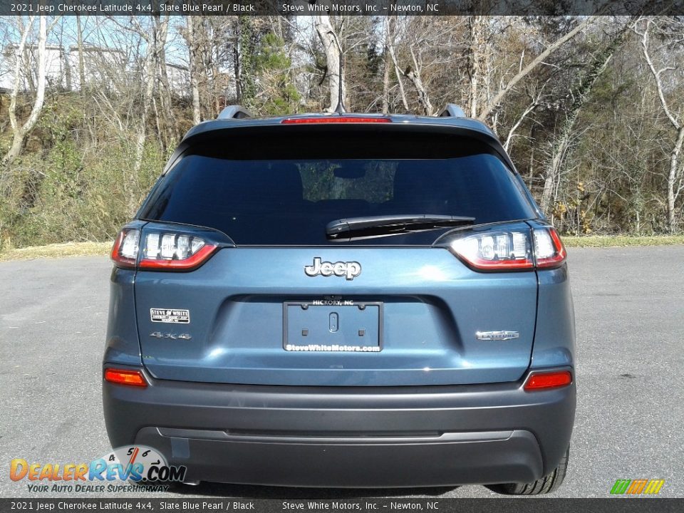 2021 Jeep Cherokee Latitude 4x4 Slate Blue Pearl / Black Photo #7