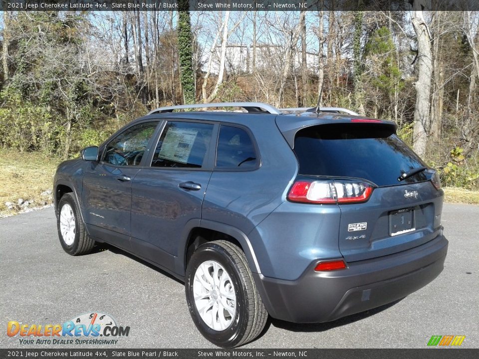 2021 Jeep Cherokee Latitude 4x4 Slate Blue Pearl / Black Photo #8