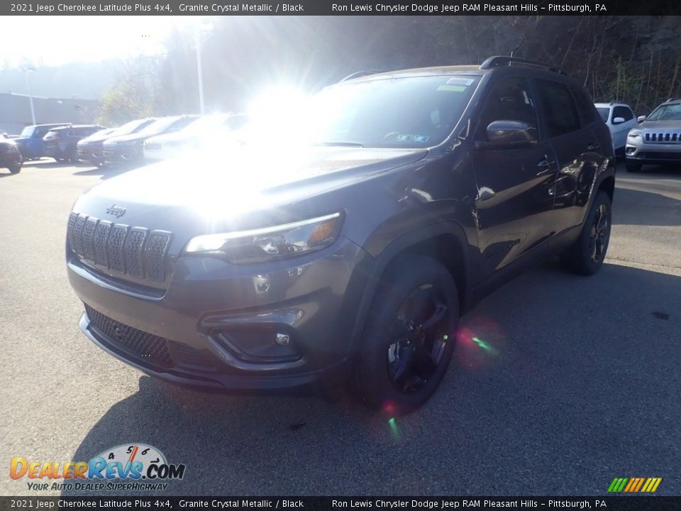 2021 Jeep Cherokee Latitude Plus 4x4 Granite Crystal Metallic / Black Photo #1