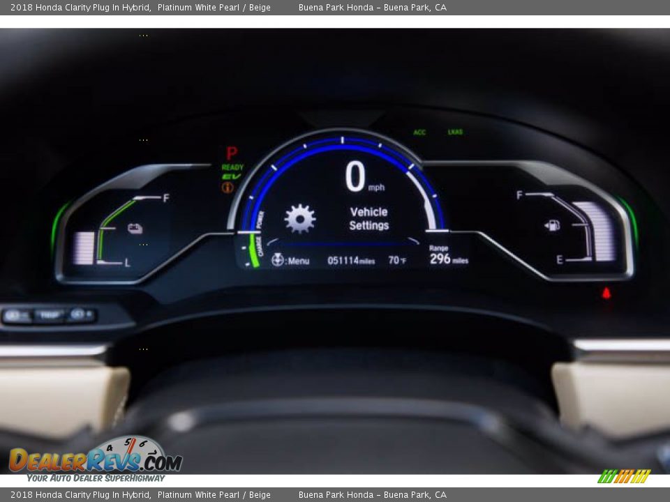 2018 Honda Clarity Plug In Hybrid Platinum White Pearl / Beige Photo #29