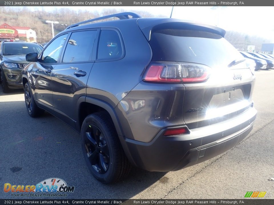 2021 Jeep Cherokee Latitude Plus 4x4 Granite Crystal Metallic / Black Photo #8