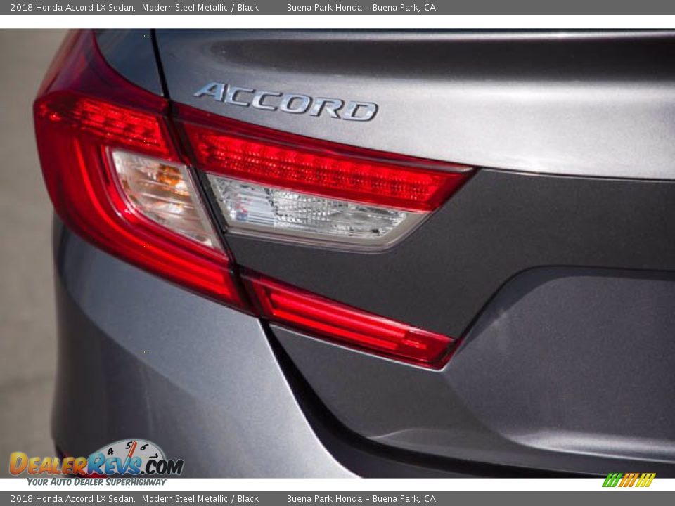 2018 Honda Accord LX Sedan Modern Steel Metallic / Black Photo #12