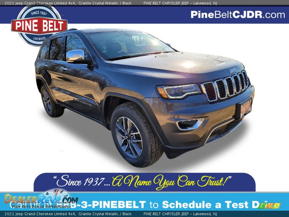 2021 Jeep Grand Cherokee Limited 4x4 Granite Crystal Metallic / Black Photo #1