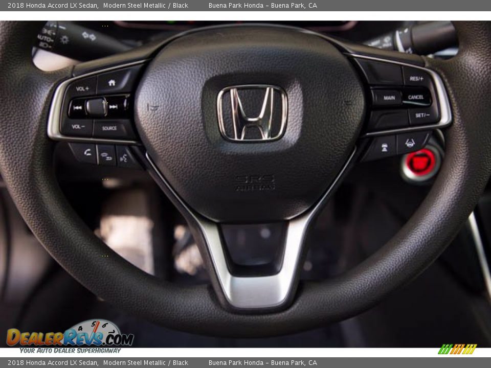 2018 Honda Accord LX Sedan Modern Steel Metallic / Black Photo #15