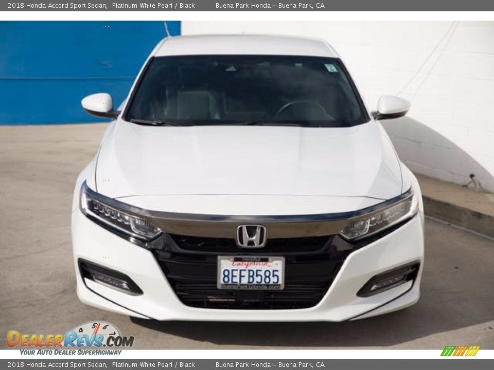 2018 Honda Accord Sport Sedan Platinum White Pearl / Black Photo #7