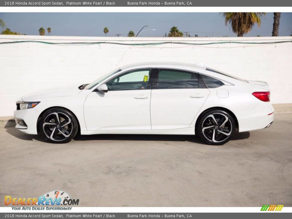 2018 Honda Accord Sport Sedan Platinum White Pearl / Black Photo #8