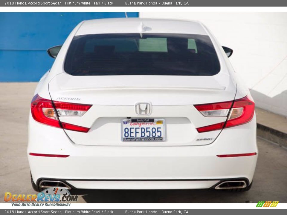 2018 Honda Accord Sport Sedan Platinum White Pearl / Black Photo #9