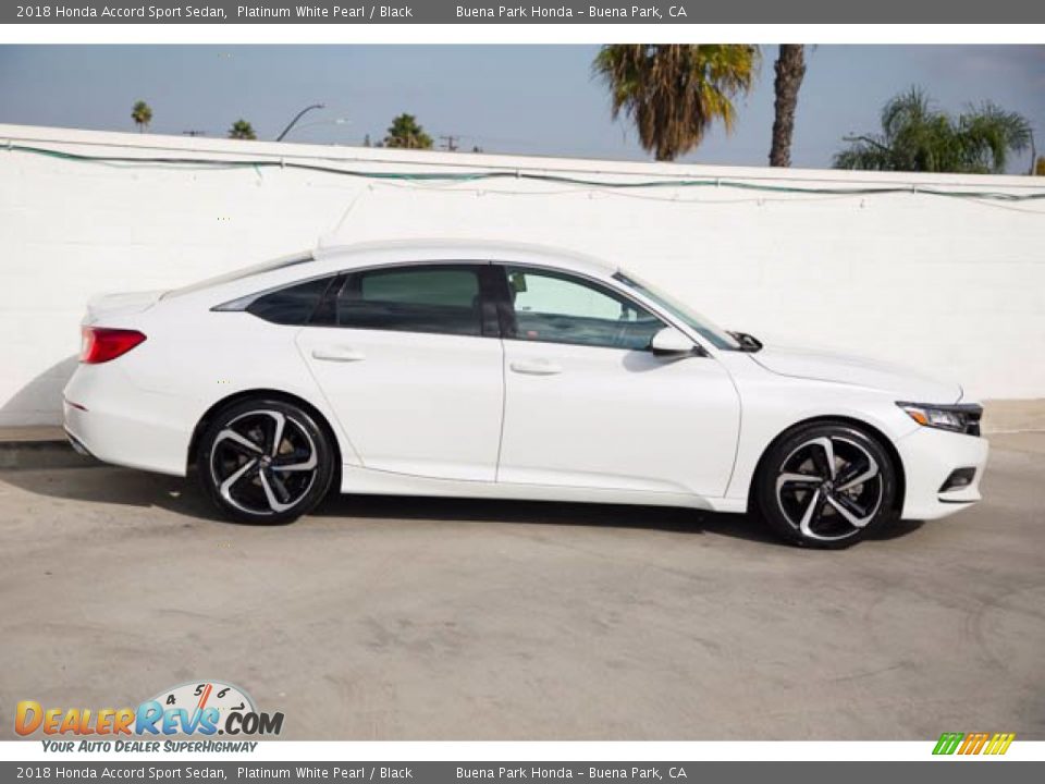 2018 Honda Accord Sport Sedan Platinum White Pearl / Black Photo #12