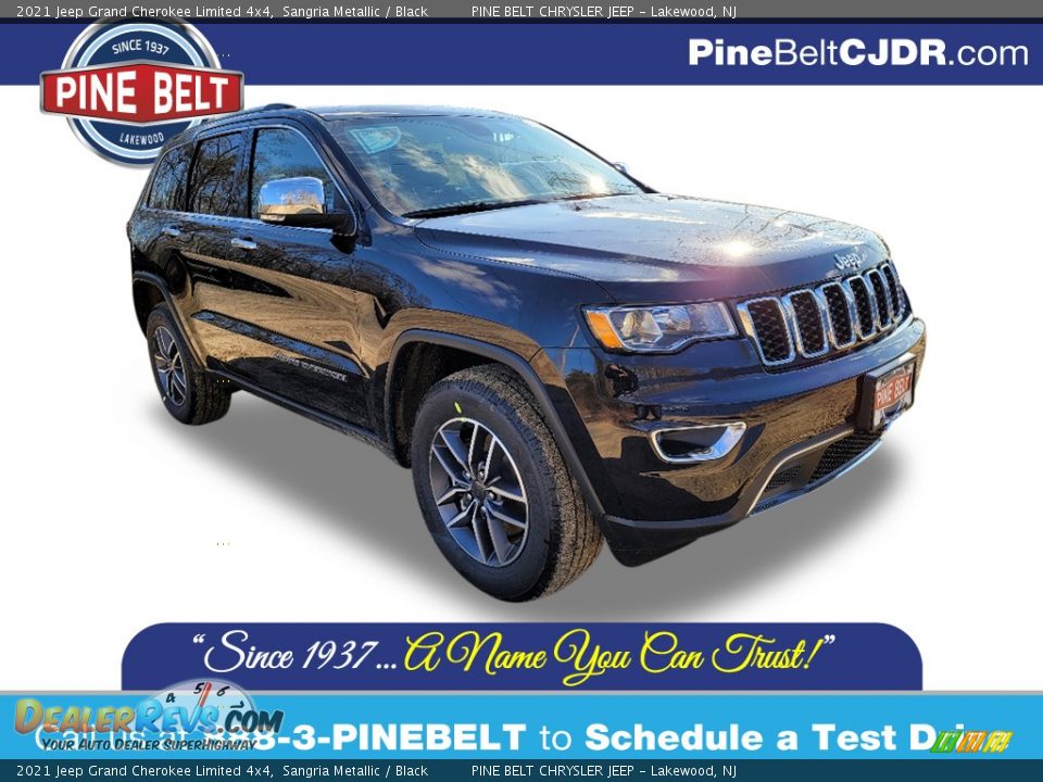 2021 Jeep Grand Cherokee Limited 4x4 Sangria Metallic / Black Photo #1