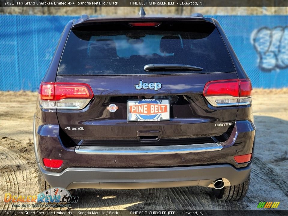 2021 Jeep Grand Cherokee Limited 4x4 Sangria Metallic / Black Photo #7