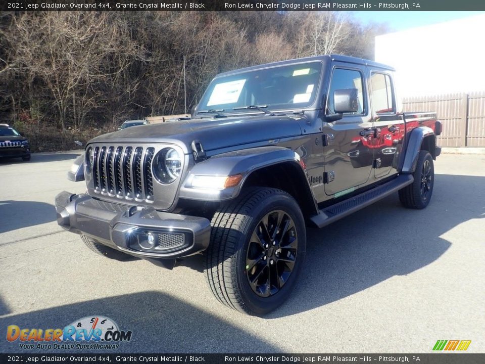 2021 Jeep Gladiator Overland 4x4 Granite Crystal Metallic / Black Photo #1