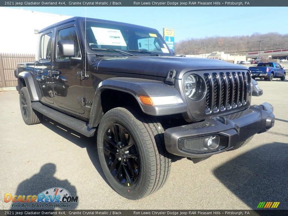 2021 Jeep Gladiator Overland 4x4 Granite Crystal Metallic / Black Photo #3