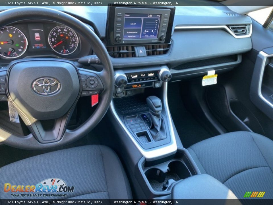 2021 Toyota RAV4 LE AWD Midnight Black Metallic / Black Photo #3