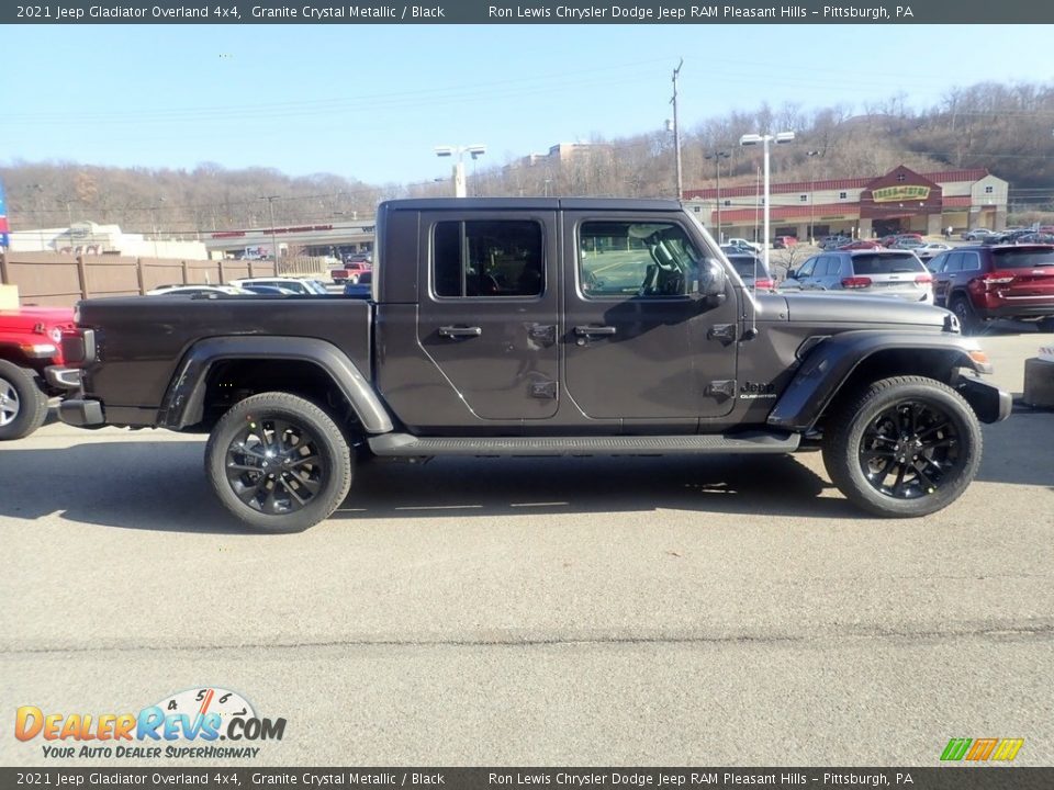 2021 Jeep Gladiator Overland 4x4 Granite Crystal Metallic / Black Photo #4