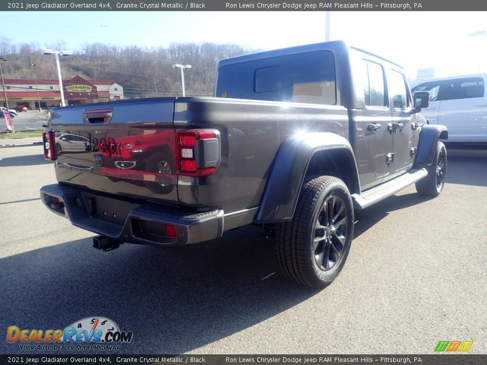 2021 Jeep Gladiator Overland 4x4 Granite Crystal Metallic / Black Photo #5