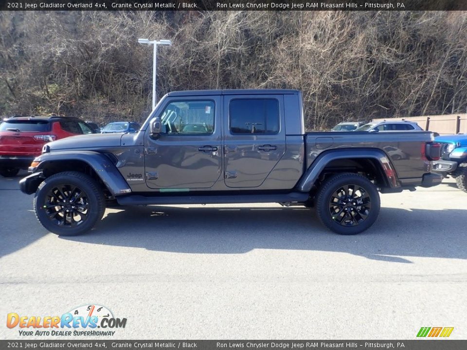 2021 Jeep Gladiator Overland 4x4 Granite Crystal Metallic / Black Photo #6