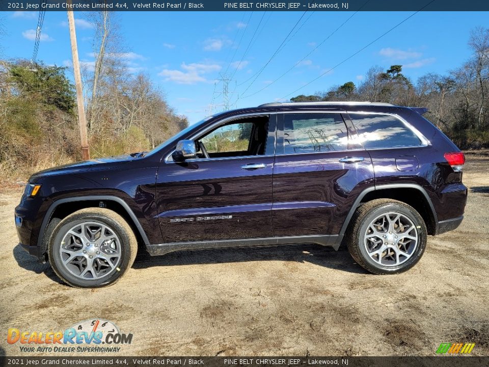 2021 Jeep Grand Cherokee Limited 4x4 Velvet Red Pearl / Black Photo #4