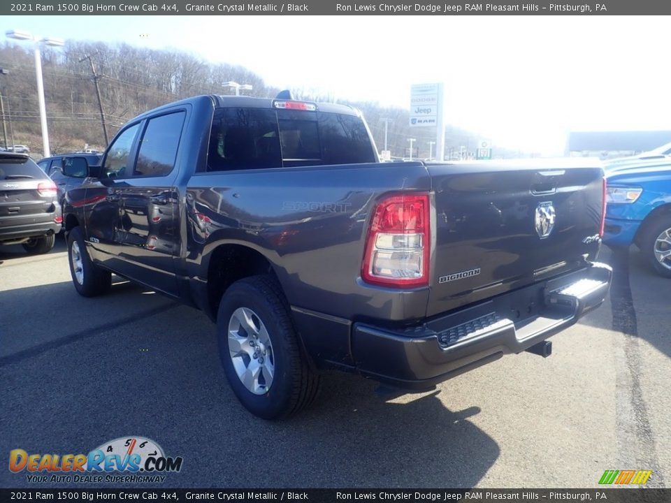 2021 Ram 1500 Big Horn Crew Cab 4x4 Granite Crystal Metallic / Black Photo #7