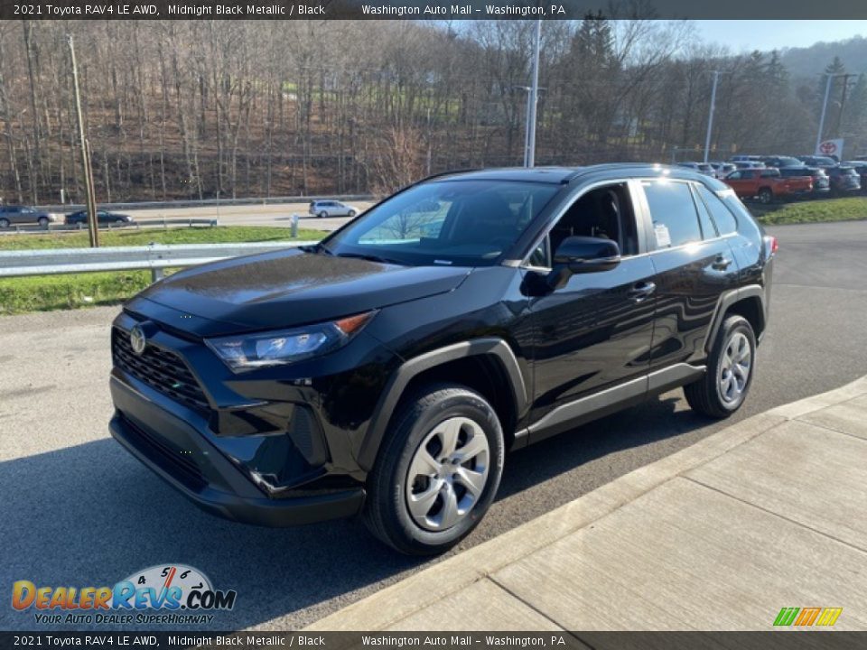 2021 Toyota RAV4 LE AWD Midnight Black Metallic / Black Photo #12