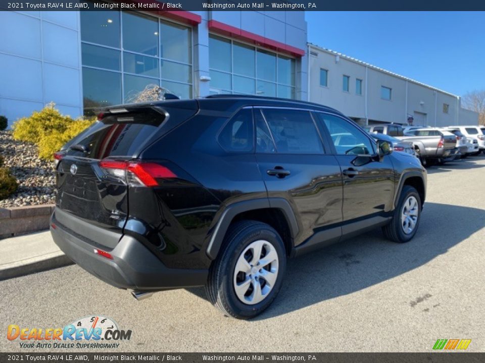 2021 Toyota RAV4 LE AWD Midnight Black Metallic / Black Photo #13