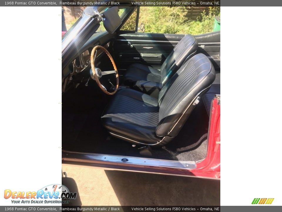 Black Interior - 1968 Pontiac GTO Convertible Photo #5