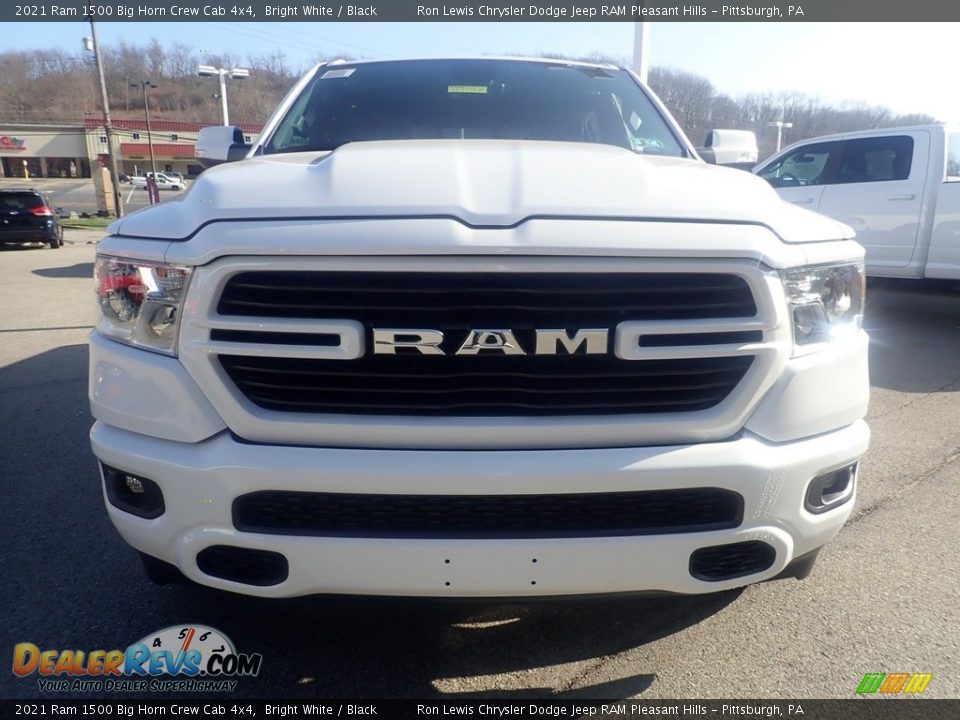 2021 Ram 1500 Big Horn Crew Cab 4x4 Bright White / Black Photo #2