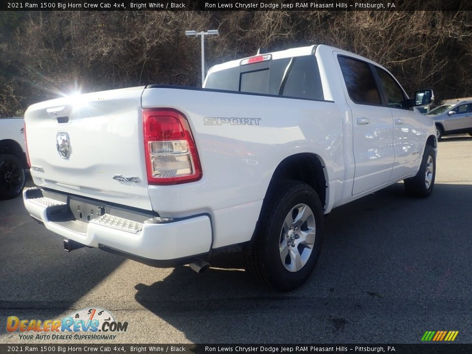 2021 Ram 1500 Big Horn Crew Cab 4x4 Bright White / Black Photo #5