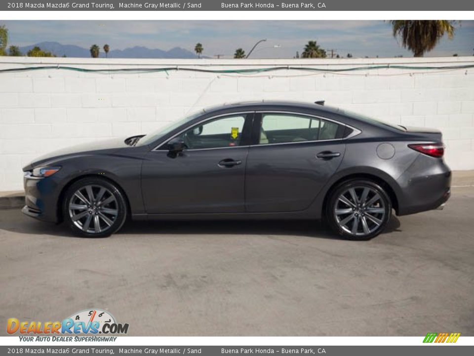 2018 Mazda Mazda6 Grand Touring Machine Gray Metallic / Sand Photo #10