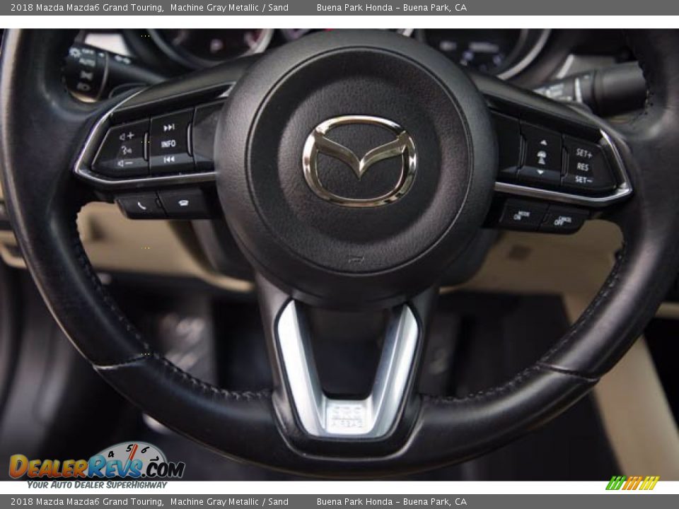 2018 Mazda Mazda6 Grand Touring Machine Gray Metallic / Sand Photo #15